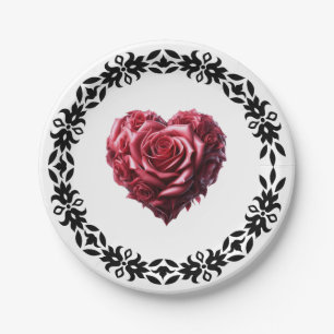 Assiette ronde en carton de 17,78 cm