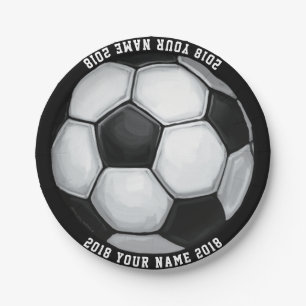 Assiettes En Carton 08of12 Soccer Ball Custom Party Plate
