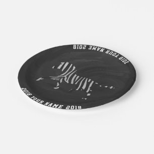 Assiettes En Carton 08of12 Zebra Custom Party Plate