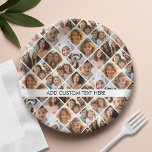 Assiettes En Carton 12 Photo Collage - Vous photos carrés ou instagram<br><div class="desc">Vous pouvez utiliser n'importe quelle photo pour cette conception. Utilisez jusqu'à 12 photos Instagram carré ou selfie pour créer un cadeau unique et personnel. Une disposition diamant amusante avec espace pour 12 photos.</div>