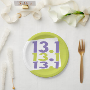 Assiettes En Carton 13,1 demi-marathon