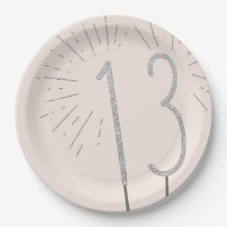 Assiettes En Carton 13e Anniversaire Plaques d'allumage