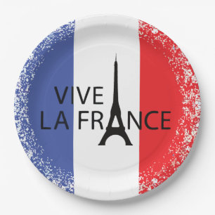 Assiettes En Carton 14 juillet 14 juillet France Nationale 9"