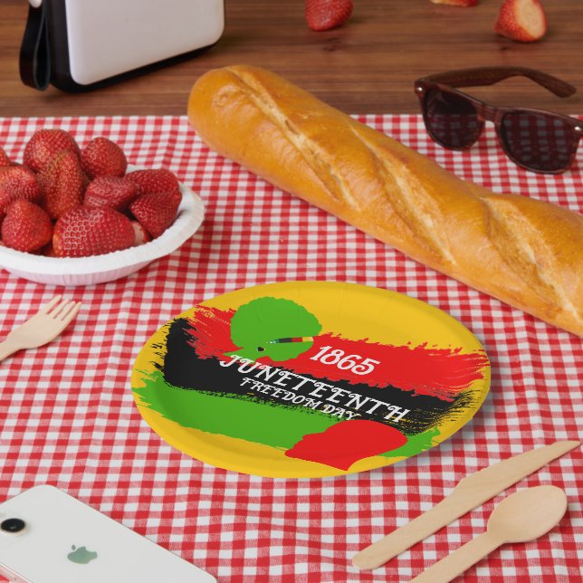 Assiettes En Carton 1865 Fête du Drapeau de la Liberté (Pique-nique)