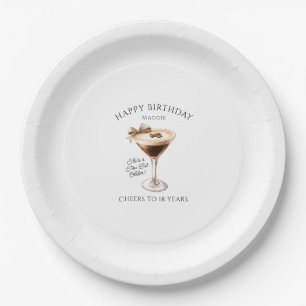 Assiettes En Carton 18e anniversaire Plate de papier personnalisée Esp