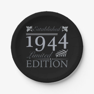 Assiettes En Carton 1944 Edition Limitée 80 Ans