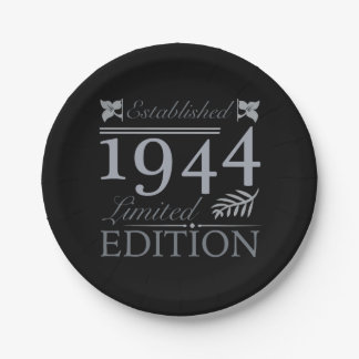 Assiettes En Carton 1944 Edition Limitée 80 Ans