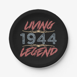 Assiettes En Carton 1944 Légende vivante 80e anniversaire