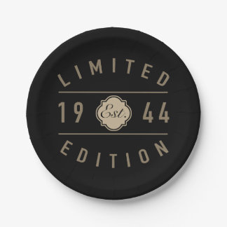 Assiettes En Carton 1944 Limited Edition 80e anniversaire