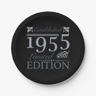 Assiettes En Carton 1955 Limited Edition 70e anniversaire