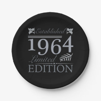 Assiettes En Carton 1964 Edition Limitée 60 Ans