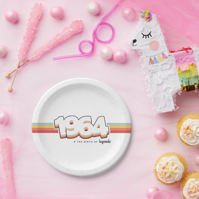 Assiettes En Carton 1964 The birth of legends (Fête)