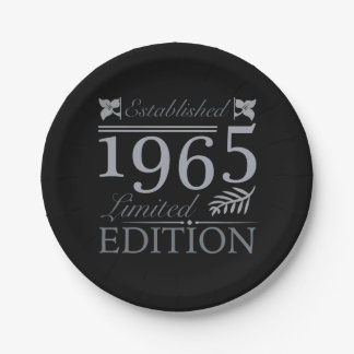 Assiettes En Carton 1965 Limited Edition 60e anniversaire