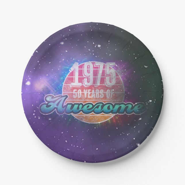 Assiettes En Carton 1975 — 50 ans d'un regard "grandiose" (Devant)