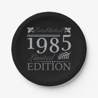 Assiettes En Carton 1985 Limited Edition 40e anniversaire