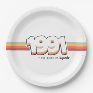 Assiettes En Carton 1991 La naissance des légendes