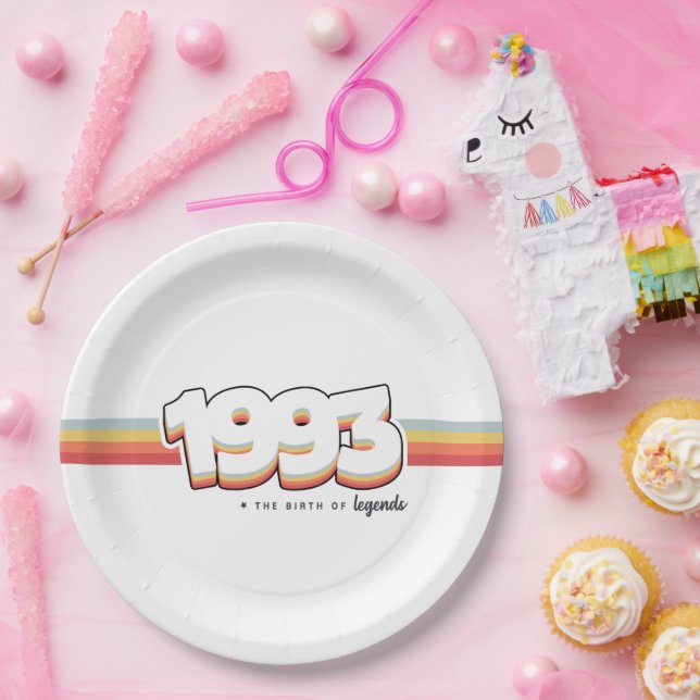 Assiettes En Carton 1993 La naissance des légendes (Fête)