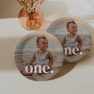 Assiettes En Carton 1er anniversaire Photo - un