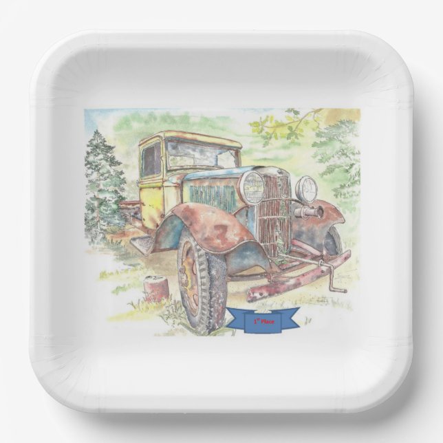 Assiettes En Carton 1ère place (Recto)