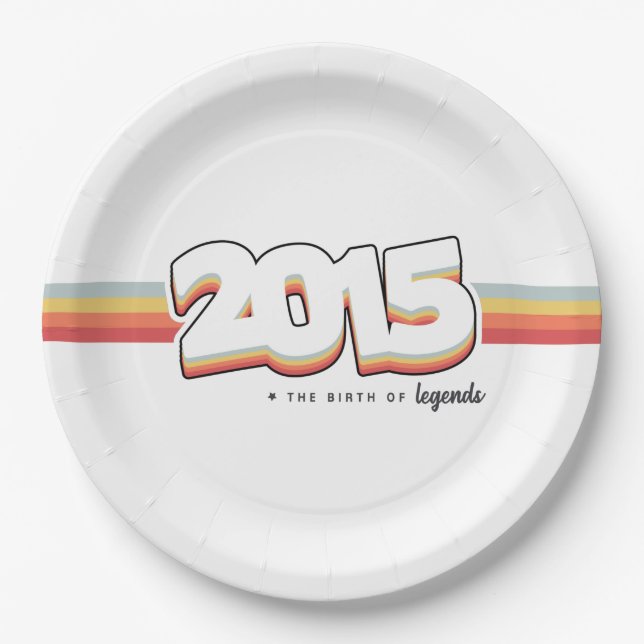 Assiettes En Carton 2015 La naissance des légendes (Devant)