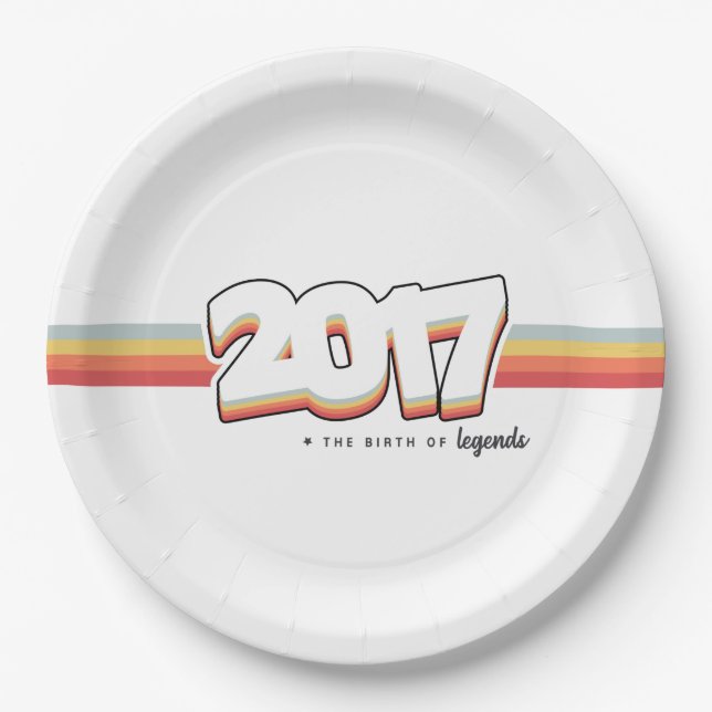 Assiettes En Carton 2017 La naissance des légendes (Devant)