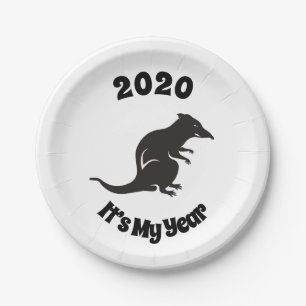 Assiettes En Carton 2020 Mon année de rat