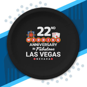 Assiettes En Carton 22nd Wedding Anniversary Couples Las Vegas Trip