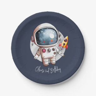 Assiettes En Carton 2e anniversaire Deux à la Lune