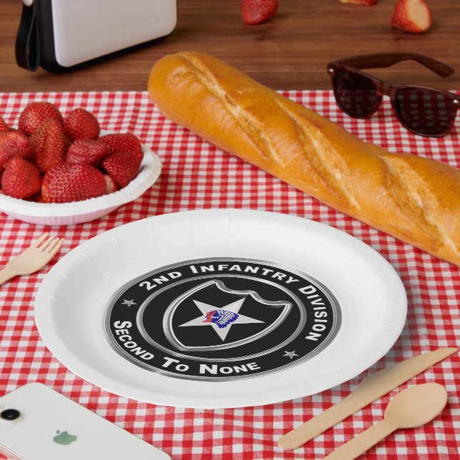 Assiettes En Carton 2e division d'infanterie (Pique-nique)