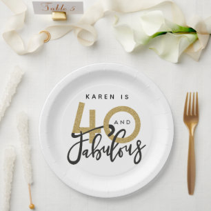 Assiettes En Carton 40 et fabuleuse fête d'anniversaire