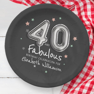 Assiettes En Carton 40 et fabuleuses étoiles de ballons à huile