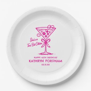 Assiettes En Carton 40e Anniversaire Plate de papier personnalisée Esp