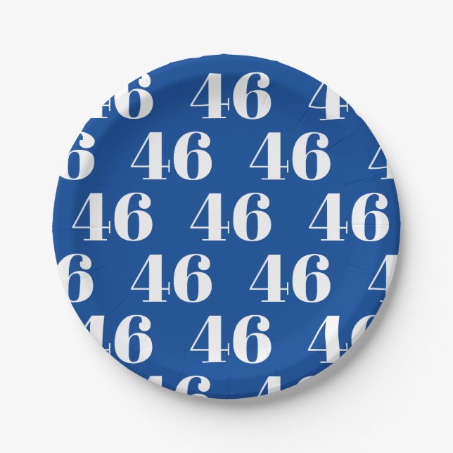 Assiettes En Carton "46" Président Biden, Biden Harris 2020, Élection (Devant)