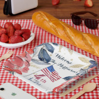 4 juillet Drapeau papier élégant personnalisé