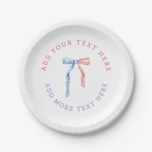 Assiettes En Carton 4 juillet ou soirée patriotique