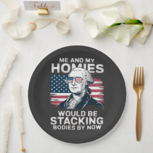 Assiettes En Carton 4 juillet patriotique américain