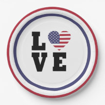 4 juillet Pique-nique, Red Blue White Patriotic Pa