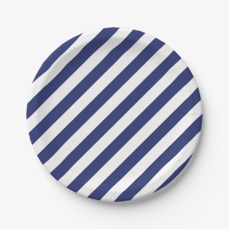 Assiettes En Carton 4 juillet plaques à papier de partie blanche bleue