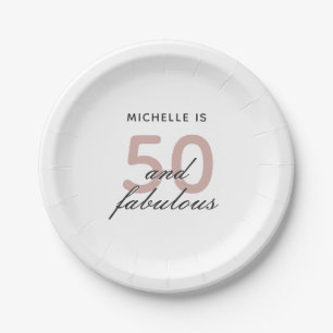 Assiettes En Carton 50 ans et fabuleuse fête du 50e anniversaire de l