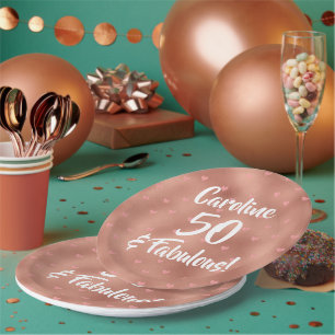 Assiettes En Carton 50 et fabuleux anniversaire personnalisé