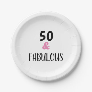 Assiettes En Carton 50 Et Fabuleux Texte tendance fête d'anniversaire