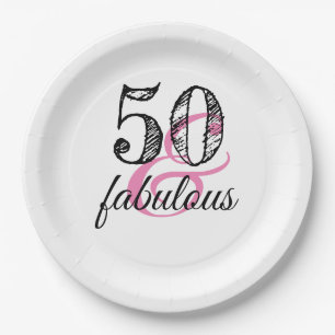 Assiettes En Carton 50 et fête d'anniversaire fabuleuse