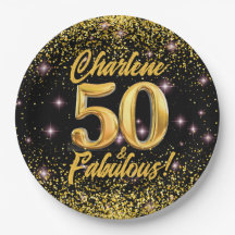 50 Fabuleux Gold Parties scintillant Rose Stars 50
