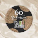 Assiettes En Carton 60 et Fabulous Gold Parties scintillant 2 Photo 60<br><div class="desc">60 et Fabulous Gold Parties scintillant 2 Photo 60th Birthday Party plaques papier. Ajoutez vos photos - vous pouvez utiliser une photo ancienne et nouvelle. Ajoutez votre nom et votre âge.</div>