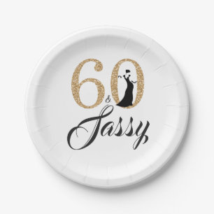 Assiettes En Carton 60 et fête d'anniversaire de Sassy