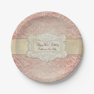 Assiettes En Carton 80e Anniversaire Fête de la Régence Française Vint