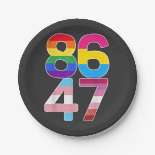 Assiettes En Carton 86 47 Anti Trump Funny LGBTQ Pride Mois Cadeau