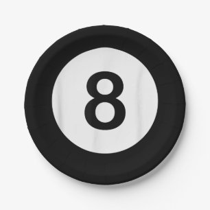 Assiettes En Carton 8 Tee - shirts du Ball Pool Hall, cadeaux Shark Lo