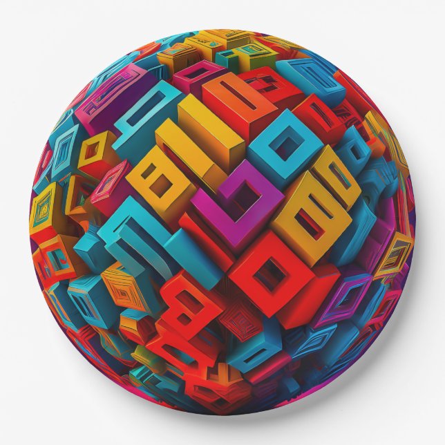 Assiettes En Carton 9" Round Paper Plate (Devant)