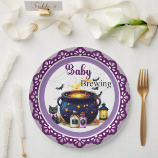 Assiettes En Carton A Baby's Brewing Paper Plate